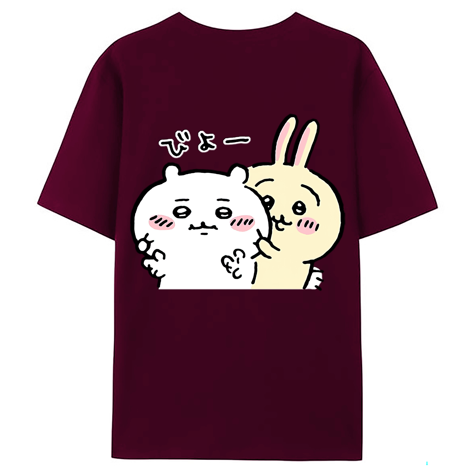 （画像用） ちいかわ うさぎ Chii-kawa usagi レディース半袖Tシャツ(バックプリント)